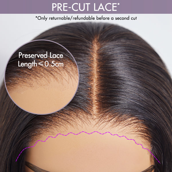 Luvme Hair 180% Density | Silky Straight Glueless 5x5 Closure HD Lace Long Wig | Large & Small Cap Size - US Only