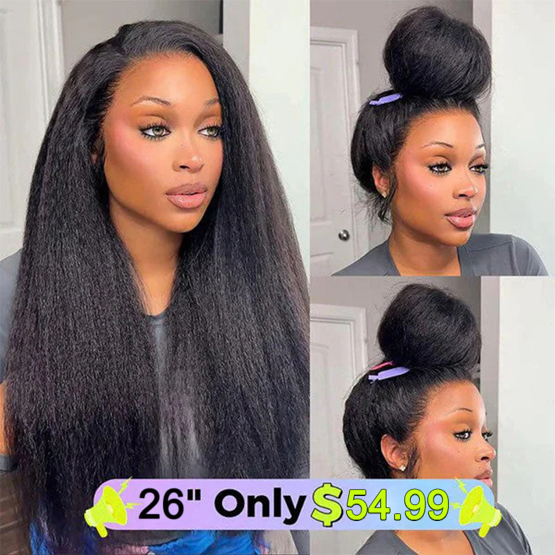 Sale Happening Now: 50% OFF – Pre-Cut Lace Wig · Seamless Natural Blend