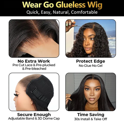 Sale Happening Now: 50% OFF – Pre-Cut Lace Wig · Seamless Natural Blend