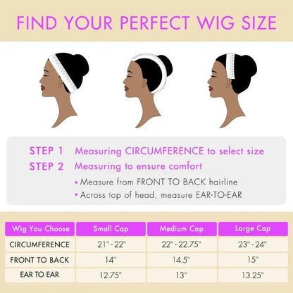 PreMax Blonde Mix Black Loose Wave Glueless 5x5 HD Lace Closure Wig Large & Small Cap