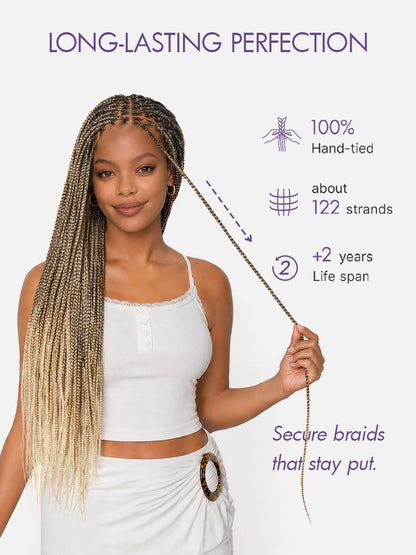 QMCMSCU® Salon Braids HD Lace Knotless Wig