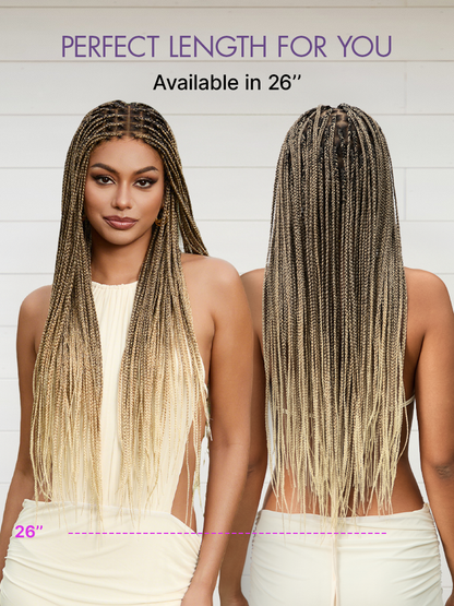 QMCMSCU® Salon Braids HD Lace Knotless Wig
