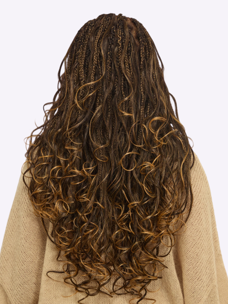QMCMSCU® Salon Braids HD Lace Knotless Wig