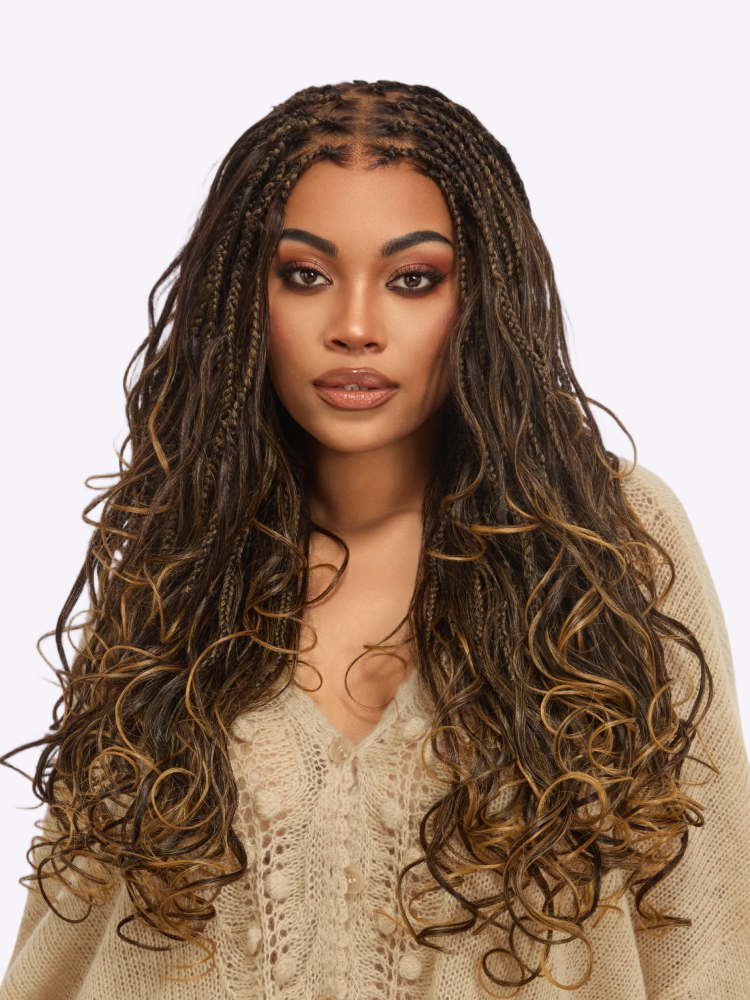 QMCMSCU® Salon Braids HD Lace Knotless Wig