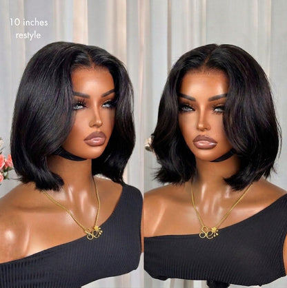 Luvme All-Day Comfort™ Wig Silky Blunt Cut Bob Glueless 7x6 Closure HD Lace Wig Pre-Cut Lace